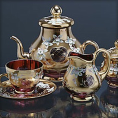 Bohemian High Enameled Glass