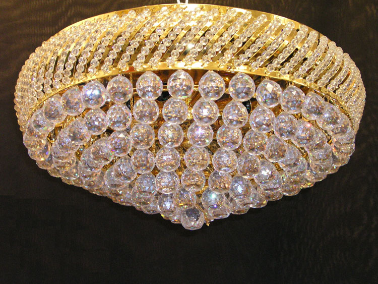 Crystal Flush Mount Chandelier