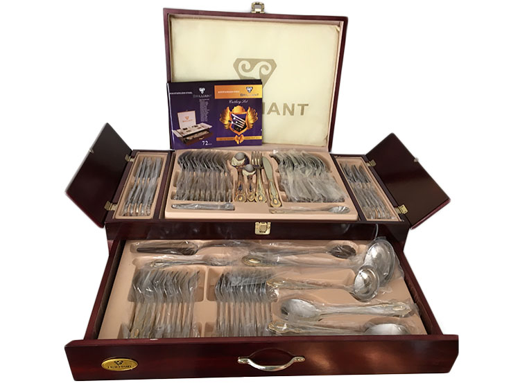 72 pcs Brilliant 1810 Stainless Steel Vegas Cutlery Set