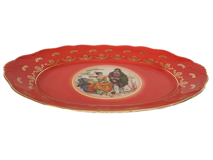 Madonna Original Red-Ruby Oval Dish 16 Inch