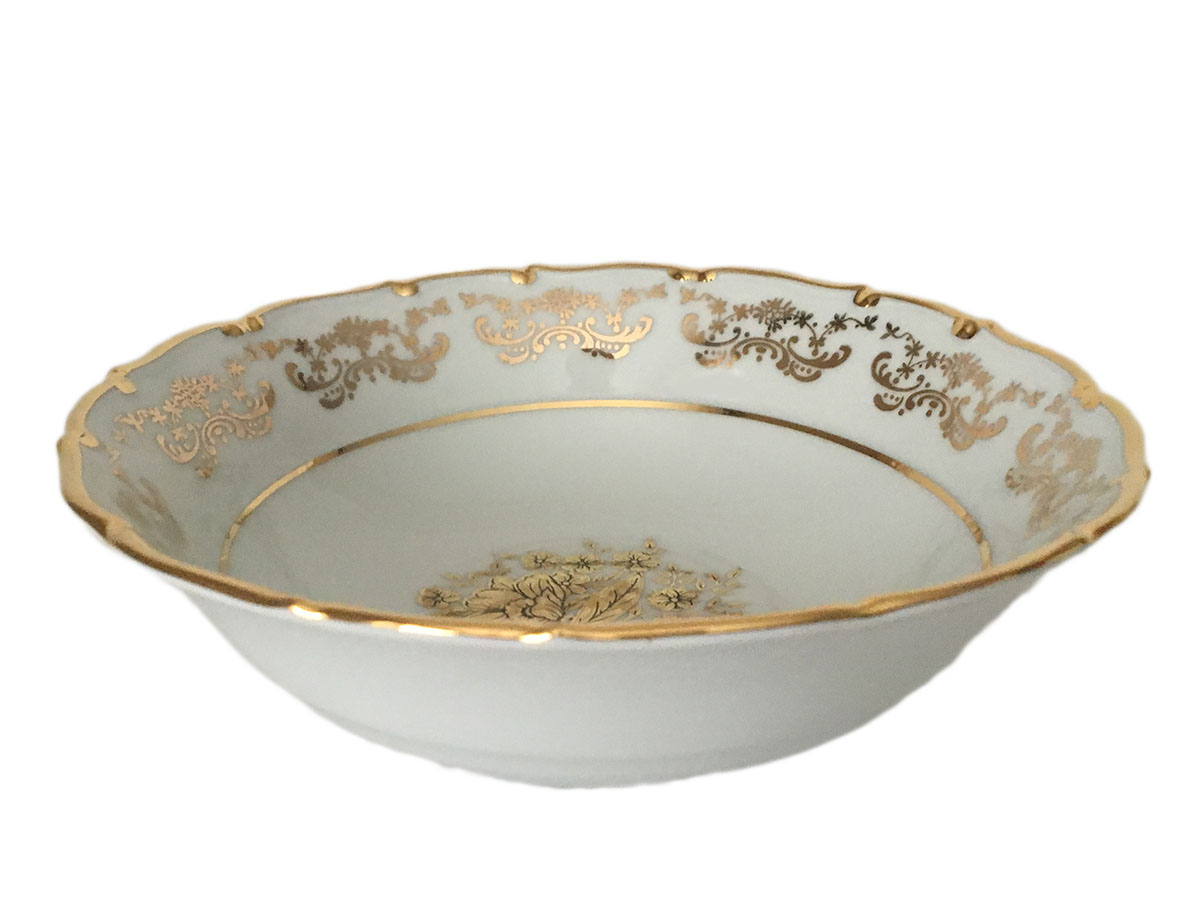 Golden Flower Fruit Bowl 17 cm