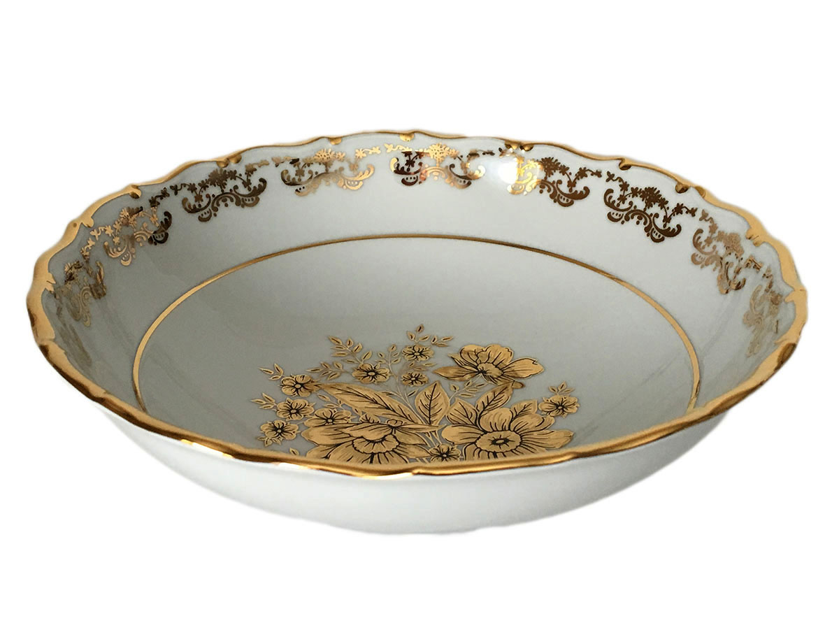 Golden Flower Fruit Bowl 24 cm