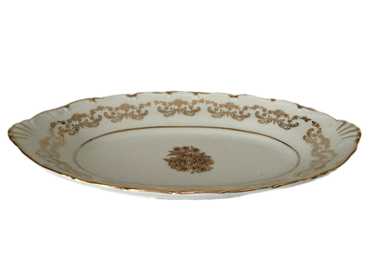 Golden Flower Pickle Dish 26cm / 10.5"