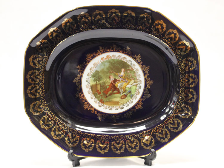 Madonna Cobalt Romeo & Juliet Sandwich Dish