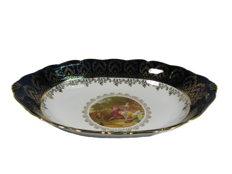 Madonna Cobalt Romeo & Juliet Bread Basket
