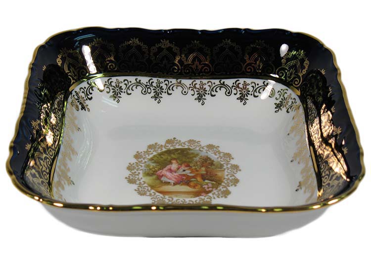 Madonna Cobalt Romeo & Juliet Dish Rectangular 24 cm