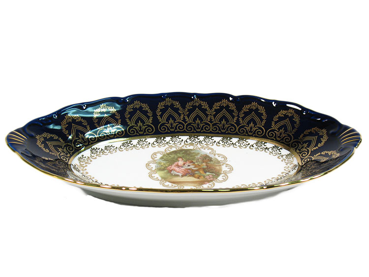 Madonna Cobalt Romeo & Juliet Pickle Dish 26cm / 10.5"