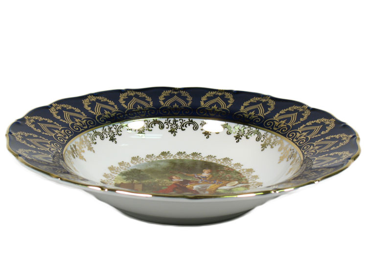 Madonna Cobalt Romeo & Juliet Soup Plate