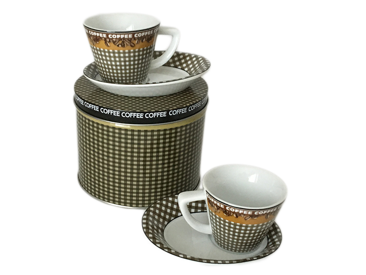 Espresso Coffee Box Set of 2